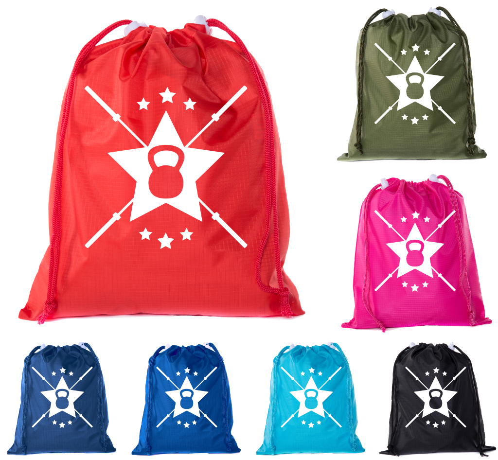 Extreme Fitness Bags, Powerlifting Drawstring Backpacks, Mini Gym Cinch